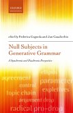 Null Subjects in Generative Grammar (eBook, PDF)