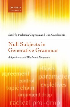 Cover Null Subjects in Generative Grammar (eBook, PDF)