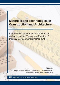 Cover Materials and Technologies in Construction and Architecture (eBook, PDF)