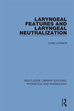 Laryngeal Features and Laryngeal Neutralization (eBook, PDF) - Lombardi, Linda