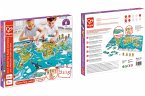 Puzzle und Spiel 2 in 1 Weltreise