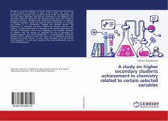 A study on higher secondary students achievement in chemistry related to certain selected variables