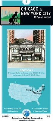 Chicago to New York City Bicycle Route: #1 Chicago, Illinois - Indianapolis, Indiana (231 Miles) - Adventure Cycling Association