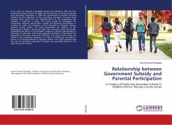 Relationship between Government Subsidy and Parental Participation - Kipkogei, Bunei Samuel