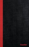 dans Traveller Casebound Hardcover Notebooks, 6 x 9, Black/Red, 108 Ruled pages