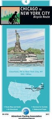 Chicago to New York City Bicycle Route: #4 Clearfield, Pennsylvania - New York City, New York -359 Miles - Adventure Cycling Association
