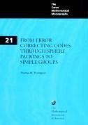 From Error-Correcting Codes Through Sphere Packings to Simple Groups - Thompson, Thomas M