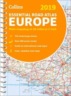 2019 Collins Essential Road Atlas Europe - Collins Maps