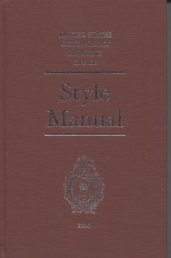 The United States Government Printing Office Style Manual 2000 - U S Government Printing Office