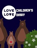 Love Children's Diary: For Kids Ages 4-8 Childhood Learning, Preschool Activity Book 100 Pages Size 8.5x11 Inch