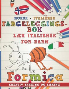 Fargeleggingsbok Norsk - Italiensk I L - Nerdmediano