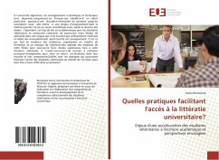 Quelles pratiques facilitant l'accès à la littératie universitaire? - Benamara, Sonia