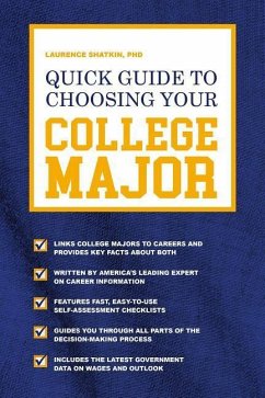 Quick Guide to Choosing Your College Major - Shatkin, Laurence