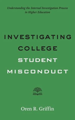 Cover Investigating College Student Misconduct (eBook, ePUB)