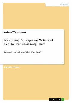 Identifying Participation Motives of Peer-to-Peer Carsharing Users - Waltermann, Juliana