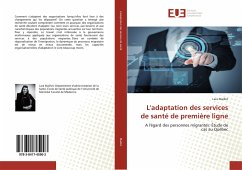 L'adaptation des services de santé de première ligne - Maillet, Lara