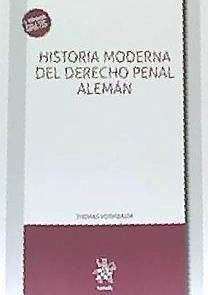 Cover Historia moderna del derecho penal alemán