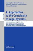 AI Approaches to the Complexity of Legal Systems (eBook, PDF)