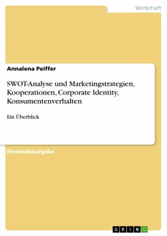 SWOT-Analyse und Marketingstrategien, Kooperationen, Corporate Identity, Konsumentenverhalten - Peiffer, Annalena