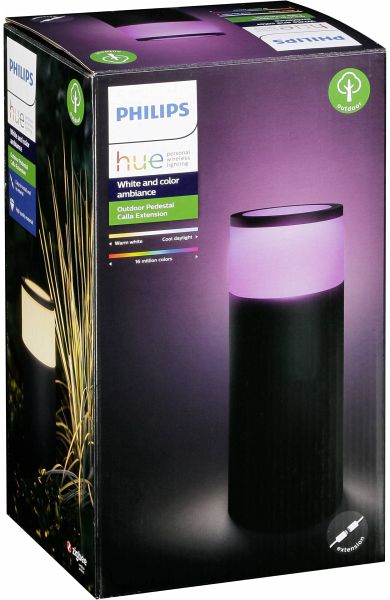 Philips Hue Calla LED Sockelleuchte Erweit.schw.