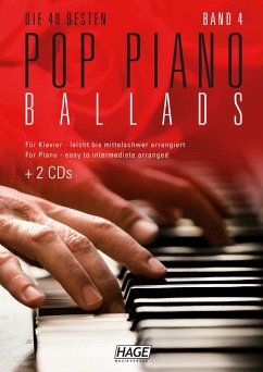 Die 40 besten Pop Piano Ballads, m. 2 Audio-CDs + Midifiles, USB-Stick