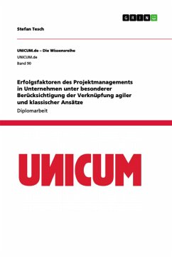 Erfolgsfaktoren des Projektmanagements in Unternehmen unter besonderer Berücksichtigung der Verknüpfung agiler und klassischer Ansätze - Tesch, Stefan