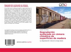 Cover Degradación acelerada en cámara climática de superficies de madera