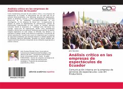 Análisis crítico en las empresas de espectáculos de Ecuador - Narváez, John