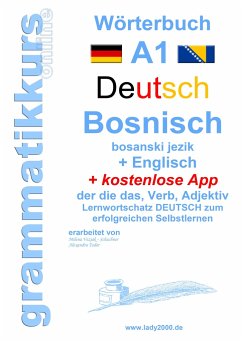 Wörterbuch Deutsch - Bosnisch - Englisch Niveau A1 - Vezjak - Schachner, Milena