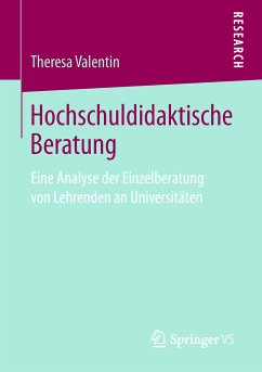 Hochschuldidaktische Beratung (eBook, PDF) - Valentin, Theresa