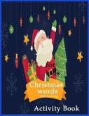 Christmas words kids learning activity book