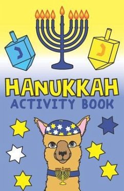 Hanukkah Activity Book: Puzzles, Games, Fun Questions, Coloring and More. Ages 6 and Up. - Kates, Dani
