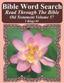 Bible Word Search Read Through The Bible Old Testament Volume 57: 1 Kings #5 Extra Large Print
