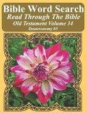 Bible Word Search Read Through The Bible Old Testament Volume 34: Deuteronomy #5 Extra Large Print