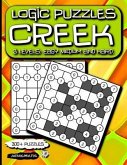 Logic Puzzles Creek: 3 Levels: Easy, Medium and Hard.