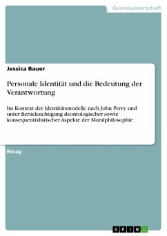 Personale Identität und die Bedeutung der Verantwortung (eBook, PDF) - Bauer, Jessica