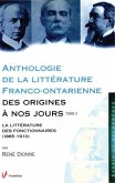 Anthologie de la litterature franco-ontarienne des origines a nos jours. Tome II (eBook, PDF)