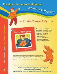Cover L'ours et le petit garcon - Fiches d'activites pedagogiques (eBook, PDF)