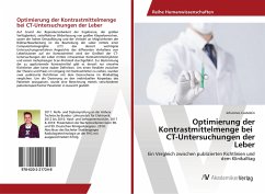 Cover Optimierung der Kontrastmittelmenge bei CT-Untersuchungen der Leber