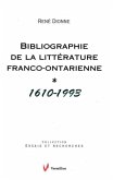 Bibliographie de la litterature franco-ontarienne (1610-1993) (eBook, PDF)