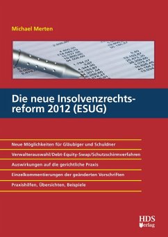 Die neue Insolvenzrechtsreform 2012 (ESUG) (eBook, PDF) - Merten, Michael