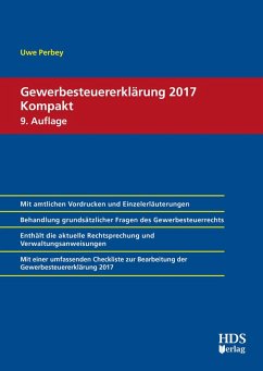 Gewerbesteuererklärung 2017 Kompakt (eBook, PDF) - Perbey, Uwe