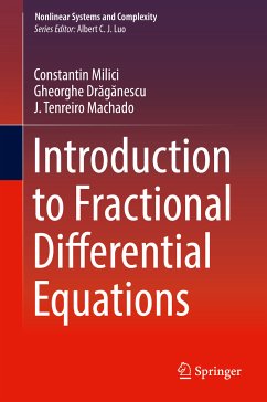 Introduction to Fractional Differential Equations (eBook, PDF) - Milici, Constantin; Drăgănescu, Gheorghe; Tenreiro Machado, J.