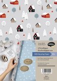 Geschenkpapier Set Weihnachten: Skandinavische Winterlandschaft