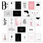 Schönes Postkarten Set mit 25 modernen und stylishen Postkarten zum Dekorieren oder Verschenken. Feminine Bilder, Sprüche und Statements für Frauen. Hochwertige Spruchkarten in dekorativer Box.