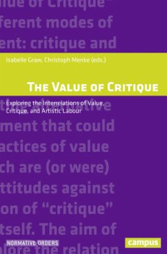 The Value of Critique - Exploring the Interrelations of Value, Critique, and Artistic Labour - The Value of Critique