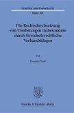 Die Rechtsdurchsetzung von Tierbelangen insbesondere durch tierschutzrechtliche Verbandsklagen.