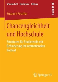 Chancengleichheit und Hochschule - Peschke, Susanne