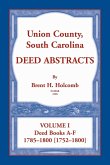 Union County, South Carolina Deed Abstracts, Volume I