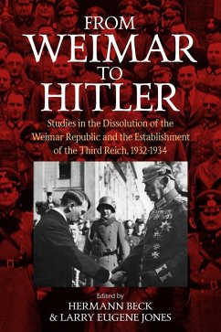 From Weimar to Hitler (eBook, ePUB)